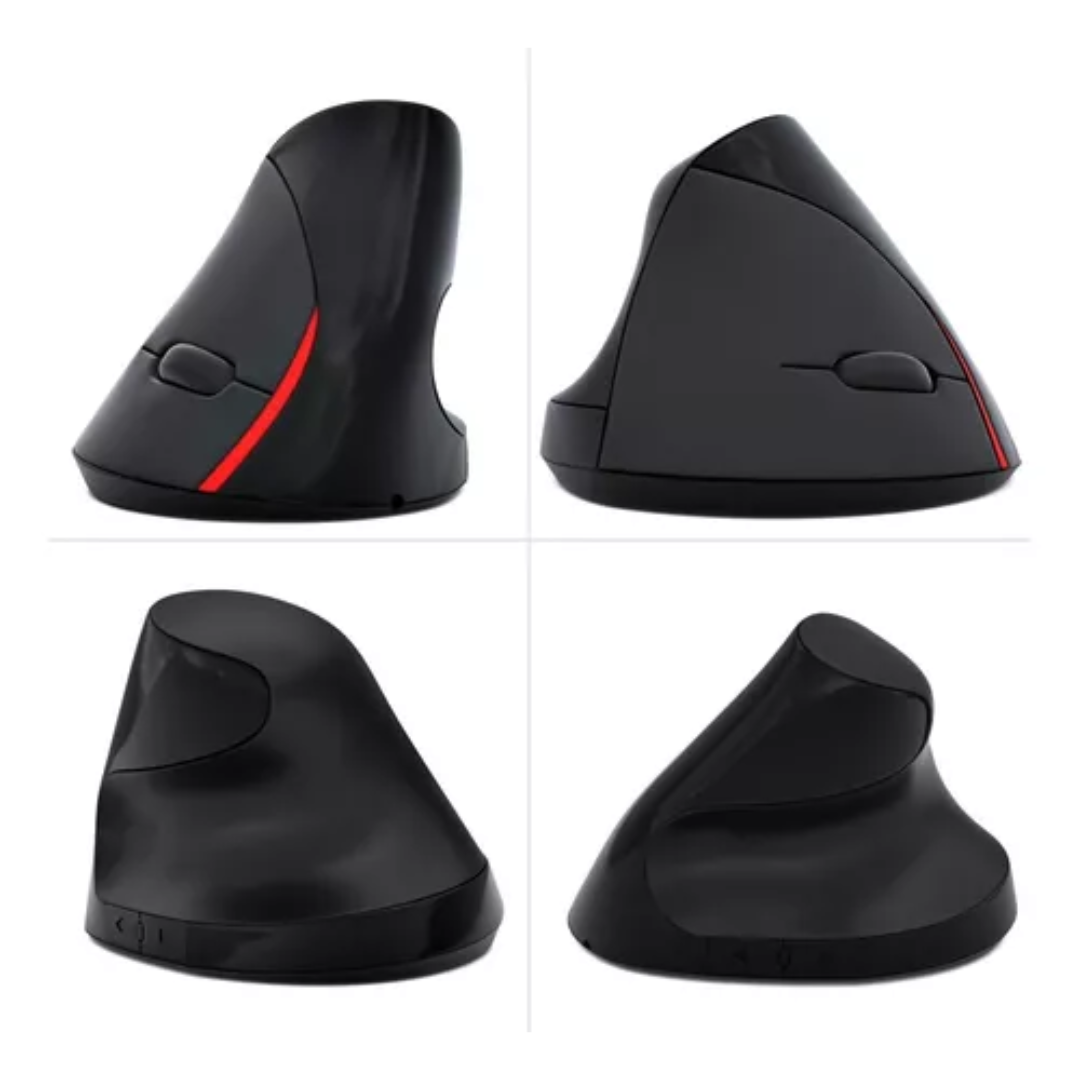 Mouse Inalámbrico Vertical Negro